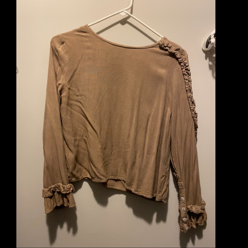 Beige Boho Top